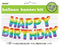 "Happy Birthday" Rainbow 35.5cm (14") Foil Letter Balloon Ki